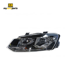 Halogen Head Lamp Passenger Side Genuine Suits Volkswagen Polo 6R 2014 to 2018