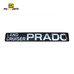 Tail Gate Emblem Genuine suits Toyota Prado