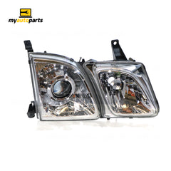 Head Lamp Drivers Side Genuine Suits Lexus LX UZJ100R 1998 to 2002