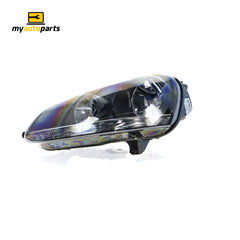 Black Head Lamp Passenger Side Genuine Suits Volkswagen Golf MK 5 2004 to 2009