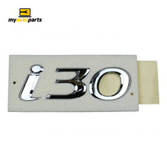 Tail Gate Emblem "i30" Genuine suits Hyundai i30 GD