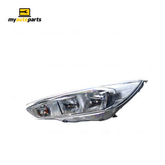 Halogen Manual Adjust Head Lamp Passenger Side Genuine Suits Ford Focus LZ 2015 to 2018