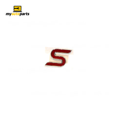 Tail Gate Emblem "S" Genuine Suits Ford Focus LW 6/2012 to 8/2018