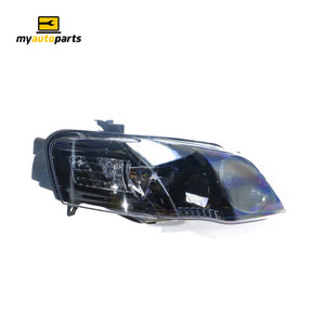 Black Halogen Head Lamp Drivers Side Certified Suits Ford Falcon XT BF II/BF III 2006 to 2009
