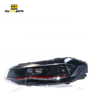 LED Head Lamp Passenger Side Genuine Suits Volkswagen Polo AW 2018 to 2021