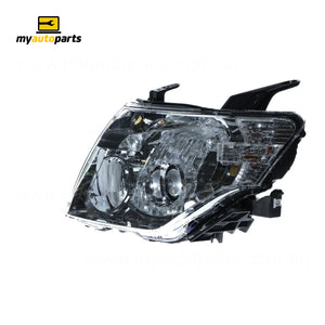 Halogen Head Lamp Passenger Side Genuine suits Mitsubishi Pajero 2008 to 2014