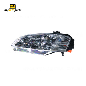 Chrome Halogen Head Lamp Passenger Side Certified Suits Ford Falcon Futura/Fairmont BA/BF 2002 to 2006