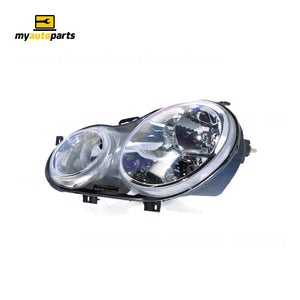 Halogen Electric Adjust Head Lamp Passenger Side Certified Suits Volkswagen Polo 9N 2002 to 2005
