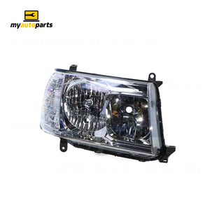 Head Lamp Drivers Side Genuine Suits Toyota Landcruiser 100 Series 2005 to 2007