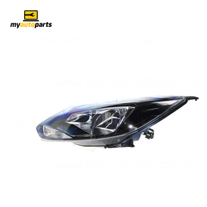 Black Head Lamp Passenger Side Genuine Suits Ford Focus LW 2012 to 2015