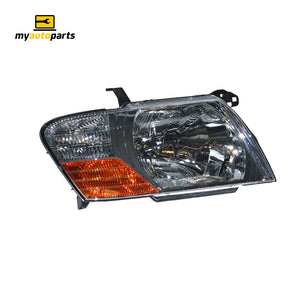Head Lamp Drivers Side Genuine Suits Mitsubishi Pajero NP 2002 to 2006