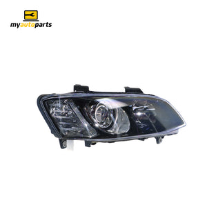 Black Projector Head Lamp Drivers Side Certified suits Holden Commodore VEII 9/2010 to 5/2013