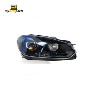 Xenon Black Head Lamp Drivers Side Genuine Suits Volkswagen Golf R MK 6 6/2010 to 3/2013