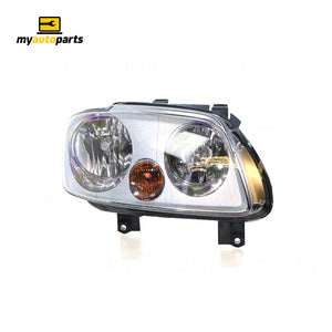 Halogen Manual Adjust Head Lamp Drivers Side OES Suits Volkswagen Caddy 2K 2005 to 2010