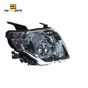 Halogen Head Lamp Drivers Side Genuine suits Mitsubishi Pajero 2008 to 2014