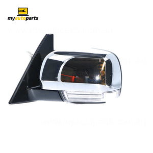 Chrome Door Mirror With Indicator Passenger Side Genuine suits Mitsubishi Pajero 2008 On