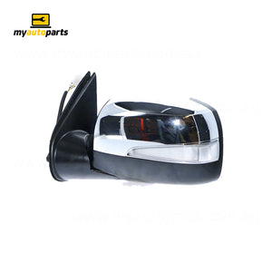Chrome Door Mirror Electric Adjust with Indicator Passenger Side Genuine suits Holden Rodeo & Isuzu D-Max