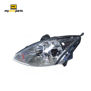 Halogen Manual Adjust Head Lamp Passenger Side Genuine Suits Ford Focus LR 2002 to 2004