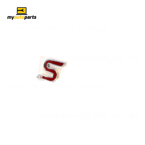 Tail Gate Emblem "S" Genuine Suits Ford Focus LW 6/2012 to 8/2018