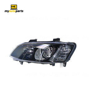 Black Projector Head Lamp Passenger Side Certified suits Holden Commodore VEII 9/2010 to 5/2013