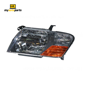 Head Lamp Passenger Side Genuine Suits Mitsubishi Pajero NP 2002 to 2006