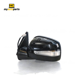 Black Door Mirror Electric Adjust with Indicator Passenger Side Genuine suits Holden Rodeo & Isuzu D-Max