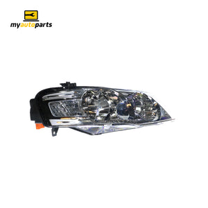 Chrome Halogen Head Lamp Drivers Side Certified Suits Ford Falcon Futura/Fairmont BF II 2006 to 2008
