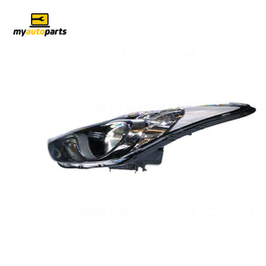 Halogen Head Lamp Passenger Side Genuine Suits Hyundai Elantra MD 2011 to 2013