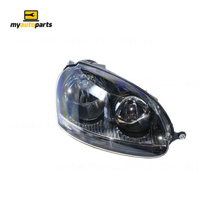 Black Head Lamp Drivers Side Certified Suits Volkswagen Golf MK 5 2004 to 2009