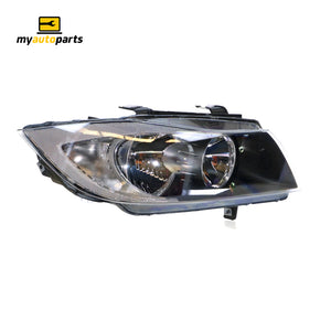 Halogen Manual Adjust Head Lamp Drivers Side OES Suits BMW 3 Series E90 2005 to 2008
