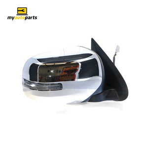 Electric With Indicator Door Mirror Drivers Side Genuine suits Mitsubishi Triton MQ