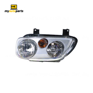 Halogen Manual Adjust Head Lamp Passenger Side OES Suits Volkswagen Caddy 2K 2005 to 2010