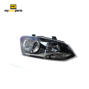 Halogen Head Lamp Drivers Side OES Suits Volkswagen Polo GTi/Comfortline 6R 2010 to 2014