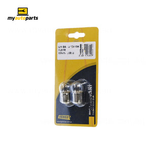Bayonet Bulbs BA15S suits Generic 12V 10W BLISTER PACK 2