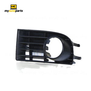 Black Front Bar Grille With Fog Light Mount Passenger Side Certified Suits Volkswagen Golf MK 5 7/2004 to 2/2009