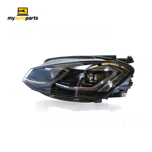 LED Head Lamp Passenger Side Genuine Suits Volkswagen Golf R MK 7 2017 On