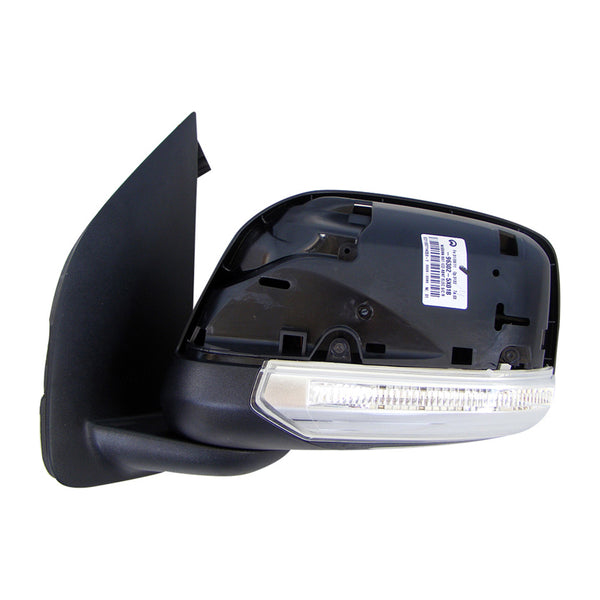 Black Door Mirror Electric Adjust Passenger Side OEM Suits Nissan Navara D40 2010 to 2015