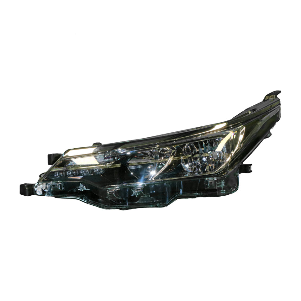 Halogen Head Lamp Passenger Side Certified Suits Toyota Corolla ZRE172R 2016 to 2019