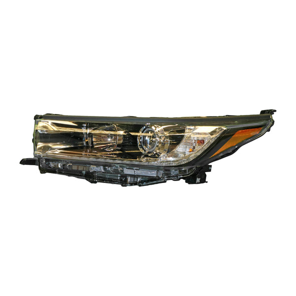 Halogen Head Lamp with Auto High Beam Passenger Side OEM Suits Toyota Kluger Grande GSU50R/GSU55R 2016 On