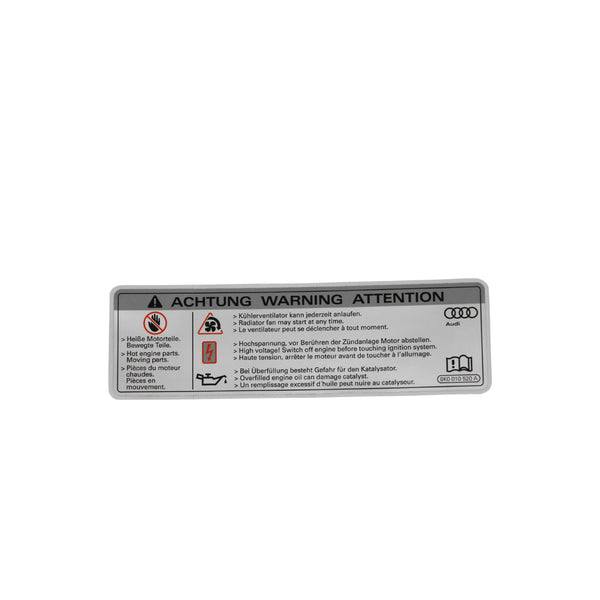 Warning Decal OEM suits Audi