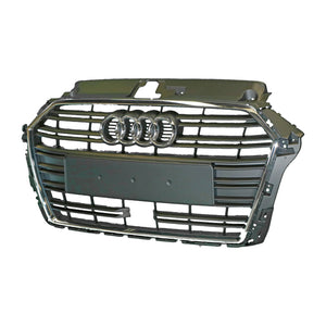 Chrome/Black Grille OEM Suits Audi A3 8V 2016 On