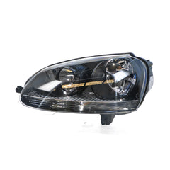 Black Head Lamp Passenger Side Genuine Suits Volkswagen Golf MK 5 2004 to 2009