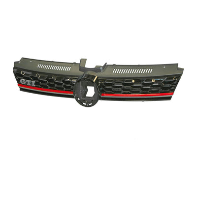 Chrome/Black/Red Grille Genuine Suits Volkswagen Golf GTi MK 7 2017 On