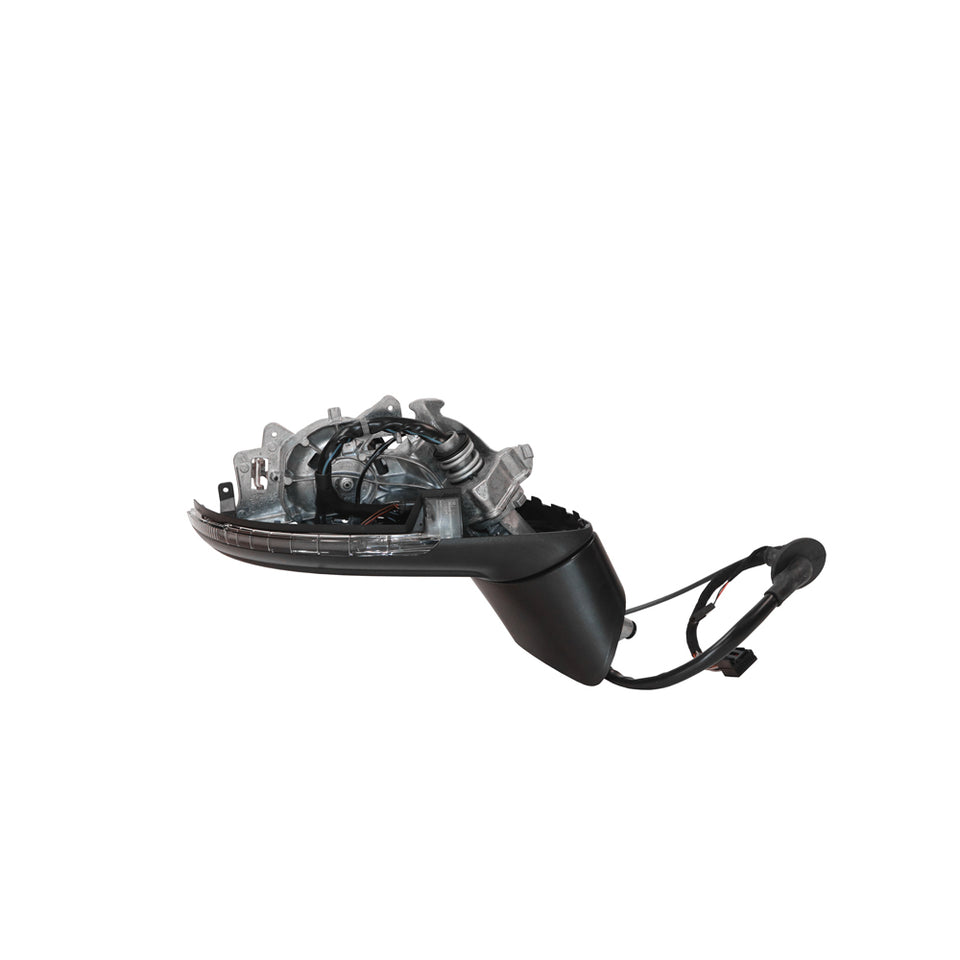 Black Door Mirror Drivers Side OEM Suits Volkswagen Touareg 7P 2011 to 2015