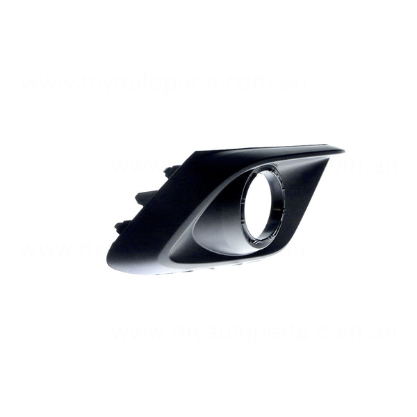 Black Front Bar Grille With Fog Light Mount Drivers Side OEM suits Mazda 3 BM Hatch 2/2014 to 6/2016
