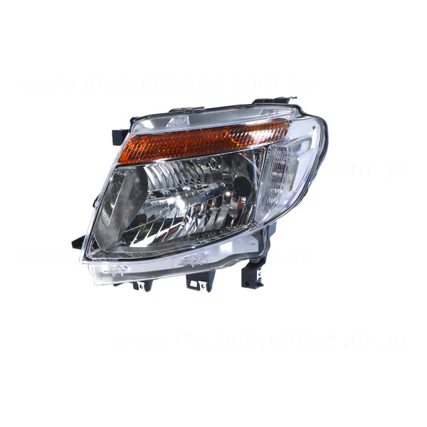 Chrome Head Lamp Passenger Side Certified Suits Ford Ranger Wildtrak PX 2011 to 2015