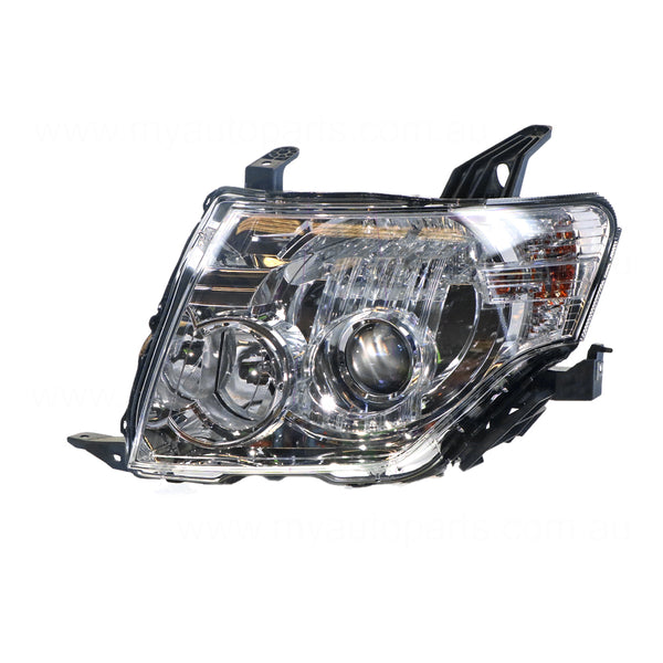 Xenon Head Lamp Passenger Side OEM Suits Mitsubishi Pajero NW 2011 to 2014