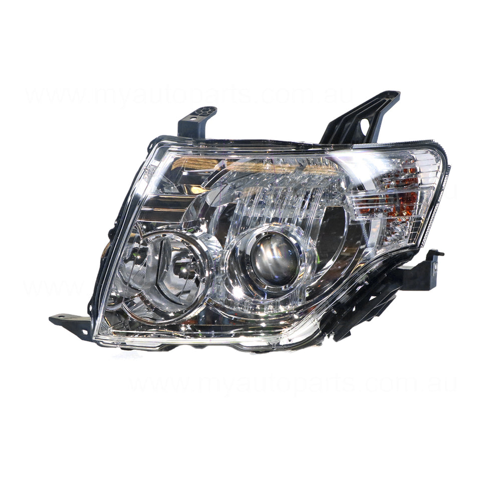 Xenon Head Lamp Passenger Side OEM Suits Mitsubishi Pajero NW 2011 to 2014