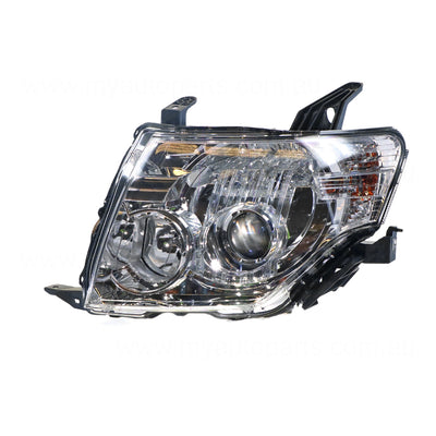 Xenon Head Lamp Passenger Side OEM Suits Mitsubishi Pajero NW 2011 to 2014
