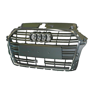 Chrome/Black Grille Genuine Suits Audi A3 8V 2016 On